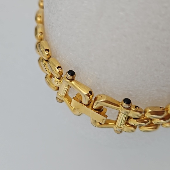 Goldtone Beautifully Detailed Size 8" Bracelet - Picture 7 of 7